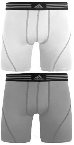 adidas Men's Athletic Stretch Cotton Boxer Brief Underwear (